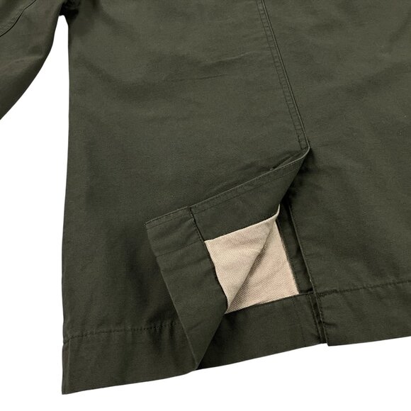 Cabelas Canvas Barn Chore Coat Field Jacket Womens Size M Corduroy Collar Green - Picture 8 of 11